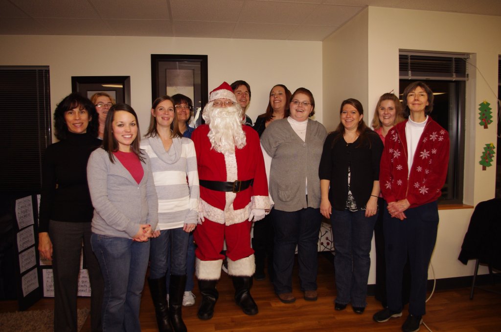 KTK Staff with Santa at the 2011 Open House
